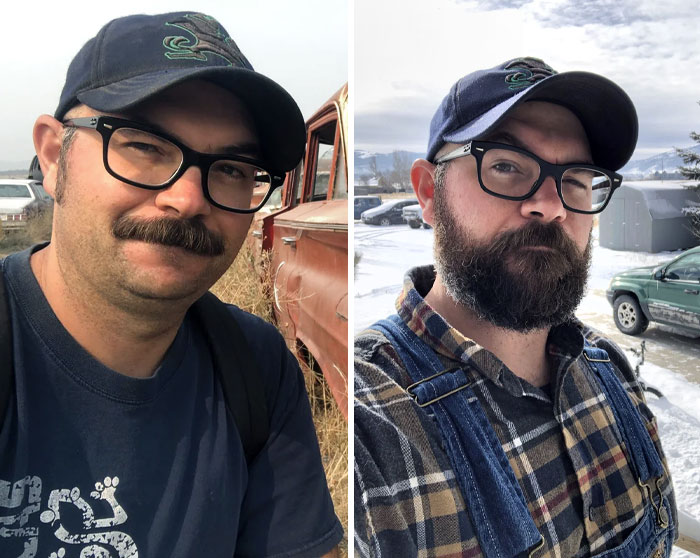 Before And After UPS Lifted The Beard Ban