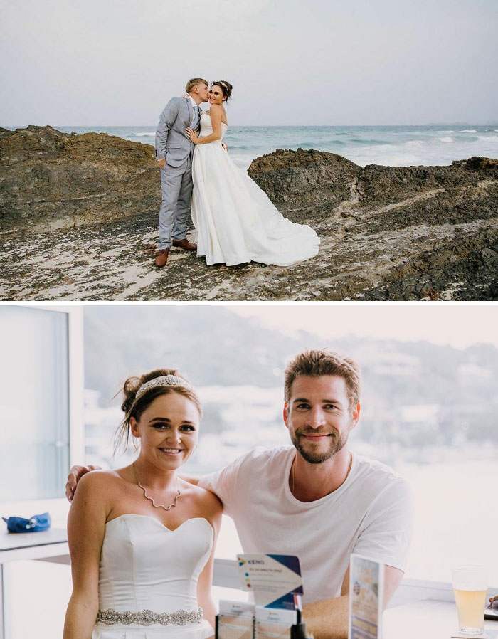 Katie And Shane Came All The Way From The UK To Get Married In This Place. There Was Also A Brief Appearance By Liam Hemsworth Who Was Such A Gentleman