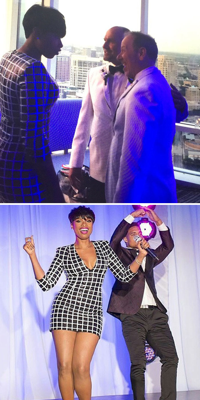Jennifer Hudson Surprises A Gay Couple At Their Wedding