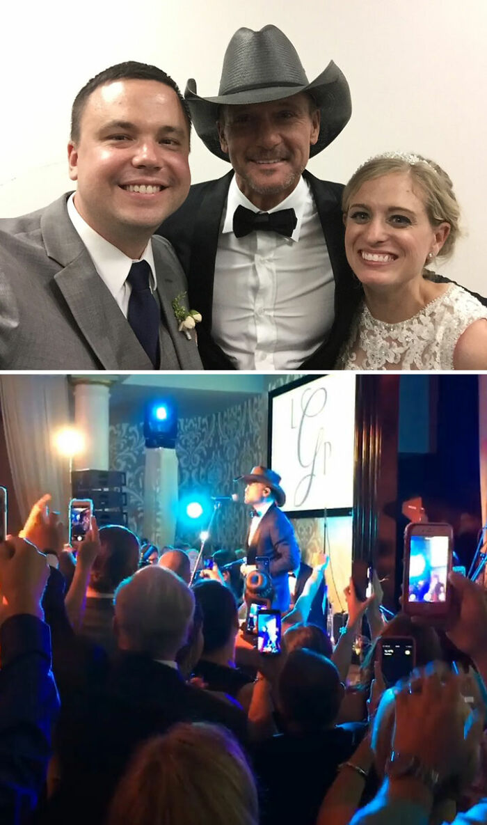 Country Singer Tim Mcgraw Crashes A Wedding In Philadelphia