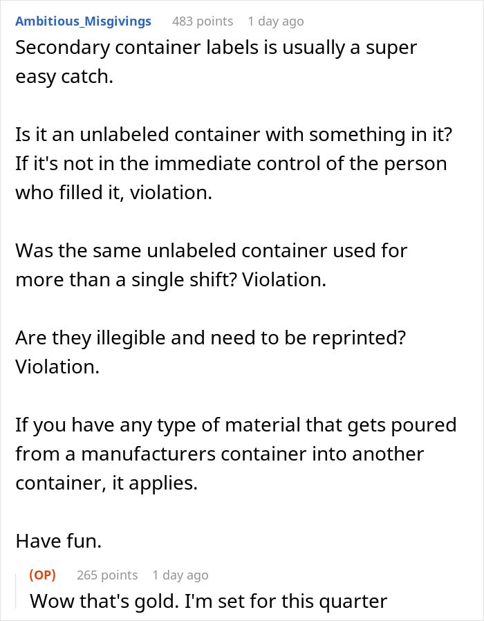 "Cabinet Door Was Left Open In Room": Employees Keep Reporting Ridiculous Safety Violations, This Guy Figures Out Why