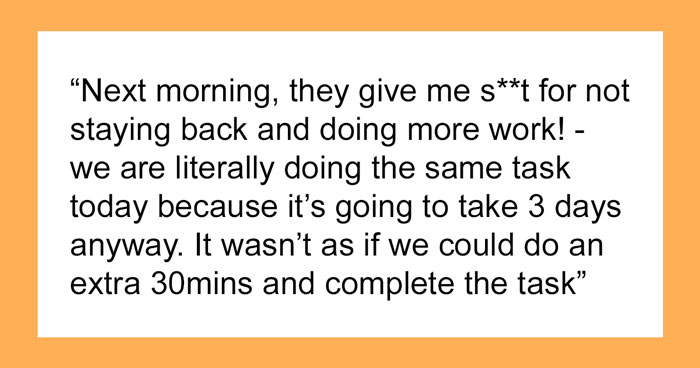 Hard-Working Colleague Confronts This Man About Leaving Work On Time, Unaware That He Doesn’t Get Paid Overtime