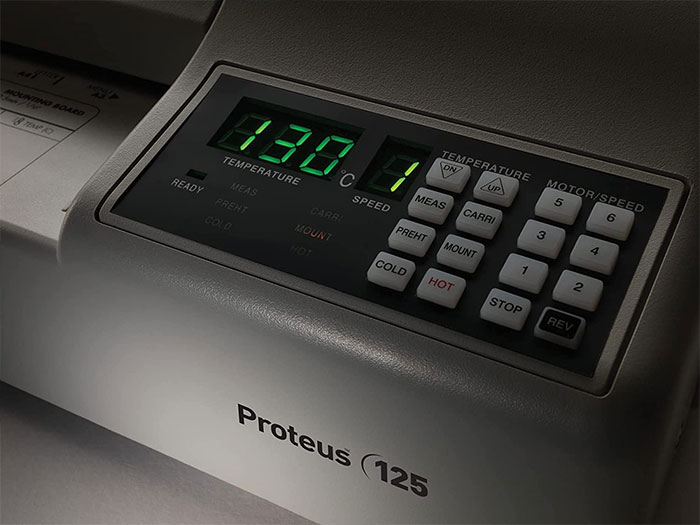 Close-up photography of laminator