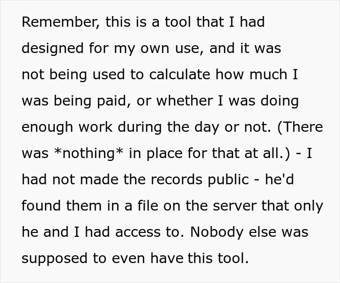 Worker Gets Accused Of Falsifying Timekeeping After Boss Steals Their Program And Takes Credit For It, So They Put A 'Special' Feature In It Right Before Quitting