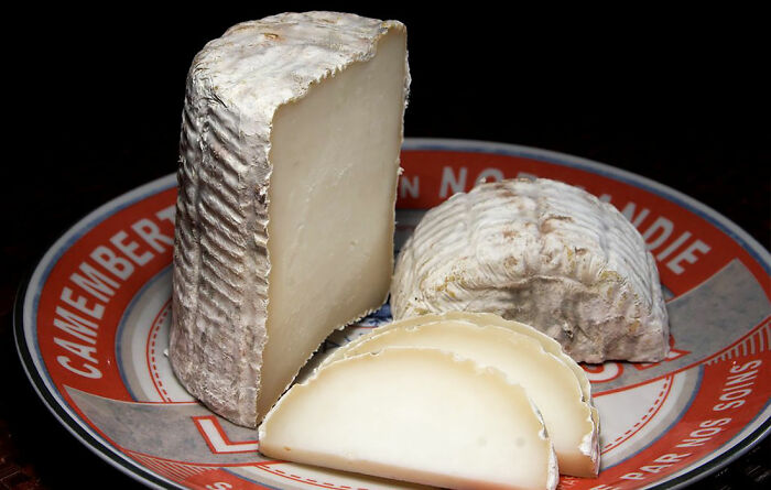 pieces of cheese on the plate