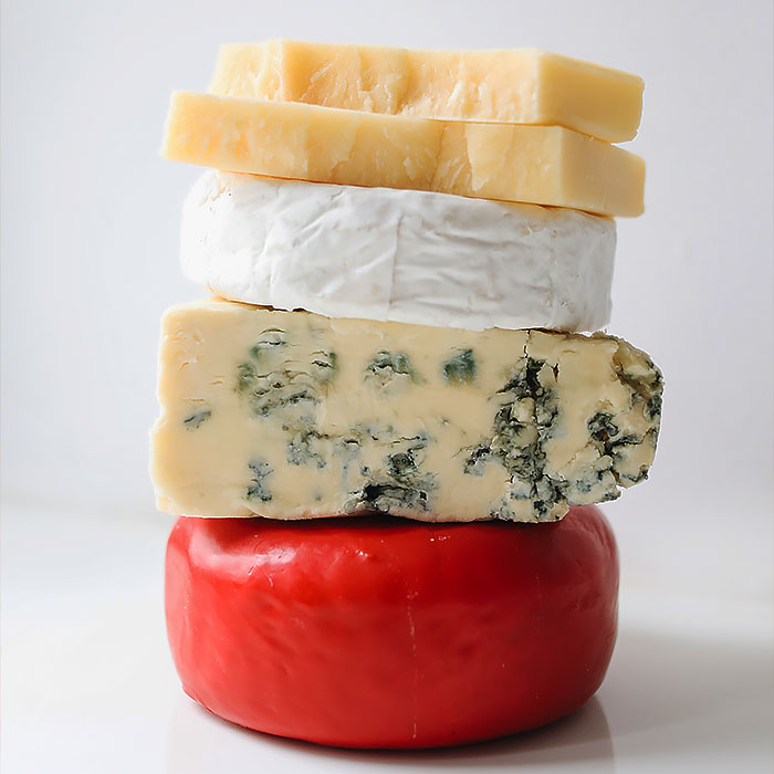 different kinds of cheese