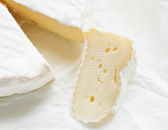 close up view of brie