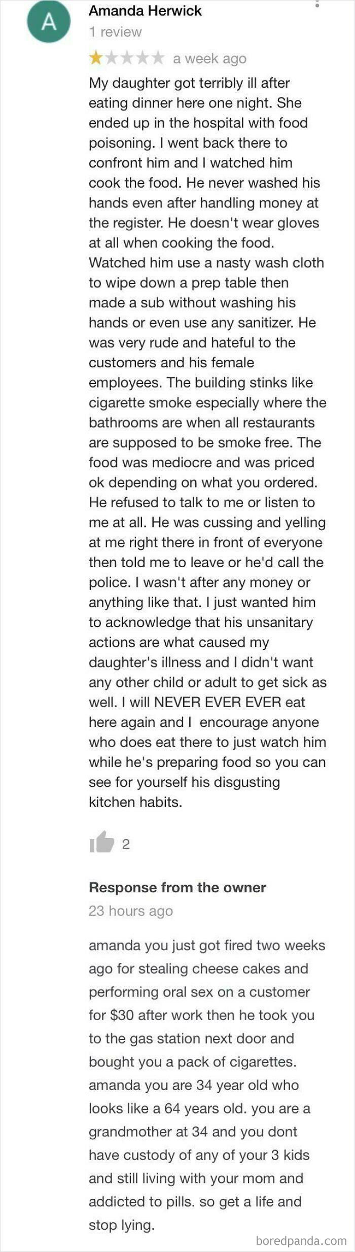 Local Shop Owner Calling Out Fake Review