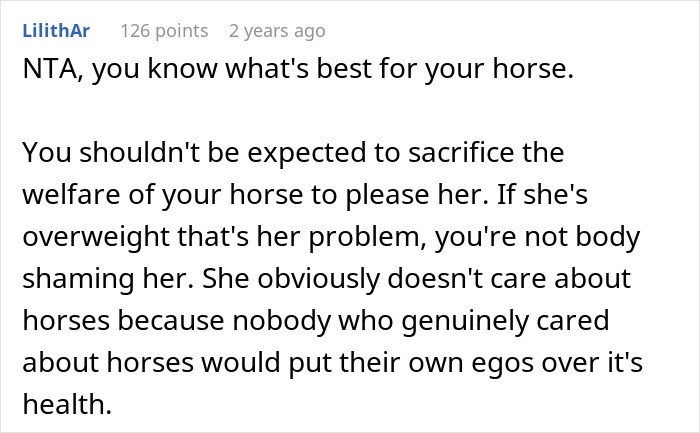 Horse Owner Doesn’t Let Her Overweight Friend Ride One Of The Animals, Gets Accused Of Body-Shaming Her Horse Owner Doesn’t Let Her Overweight Friend Ride One Of The Animals, Gets Accused Of Body-Shaming Her