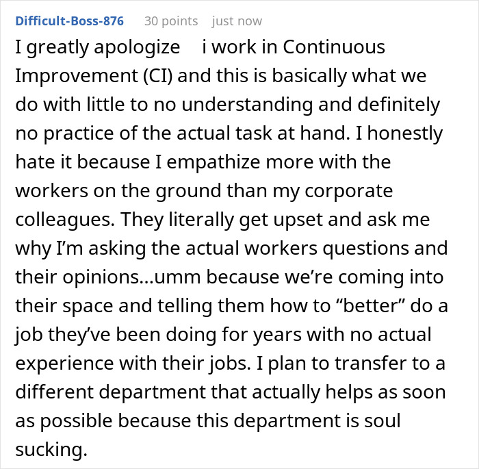 &ldquo;Time Study&rdquo; Consultant Blasted Online By Upset Employee, Claiming They&rsquo;ve Ruined Efficiency At Their Workplace