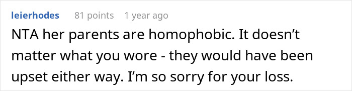 "[Am I The Jerk] For Ignoring What My Fianc&eacute;e's Parents Wanted And Wore My Wedding Dress To Her Funeral?"