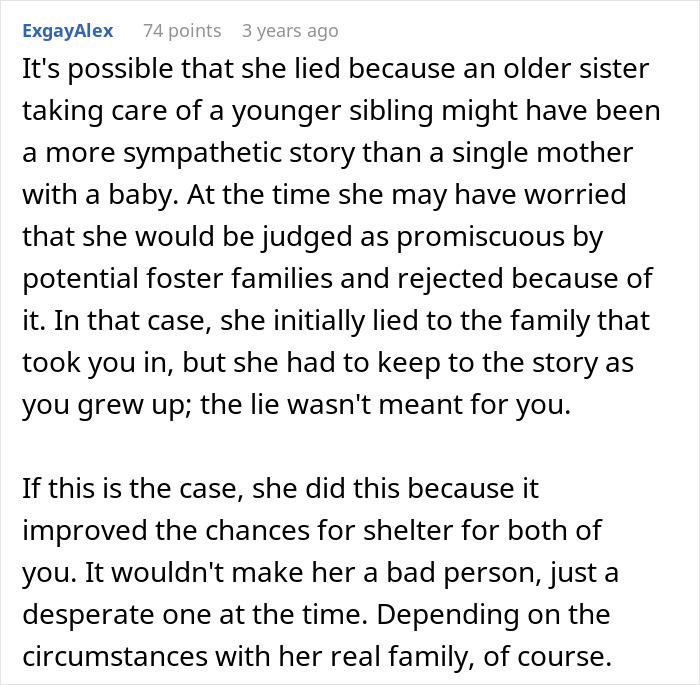 "I Connected The Dots": 19-Year-Old Seeks Online Advice After Discovering His Sister Lied About Her Identity For Years