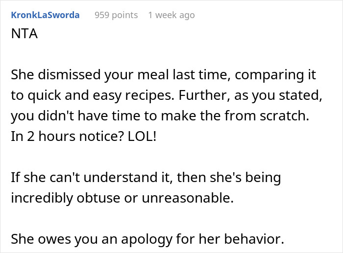 Woman Mocks GF&rsquo;s Signature Lasagna, Gets Insulted After She Serves Her A Premade One The Next Time