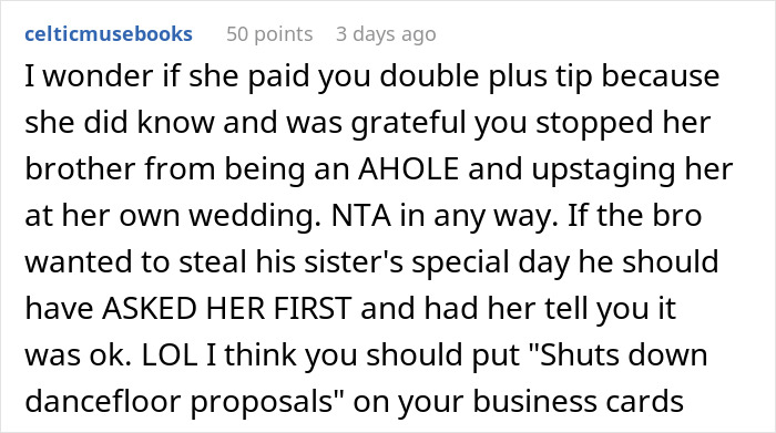 Wedding DJ Spots A Proposal About To Happen On The Dance Floor, Changes The Song To Ruin It, Later Wonders If He Did The Right Thing Wedding DJ Spots A Proposal About To Happen On The Dance Floor, Changes The Song To Ruin It, Later Wonders If He Did The Right Thing
