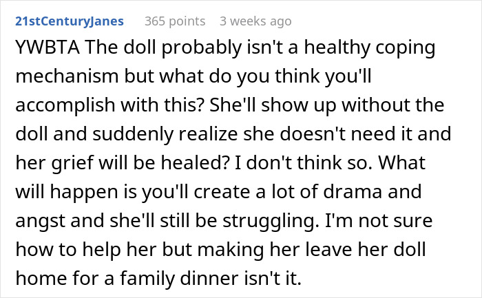 Woman Thinks Her Sister Is Coping With The Loss Of Her Baby In A Creepy And Unhealthy Way, Asks If She Would Be A Jerk To Break It To Her