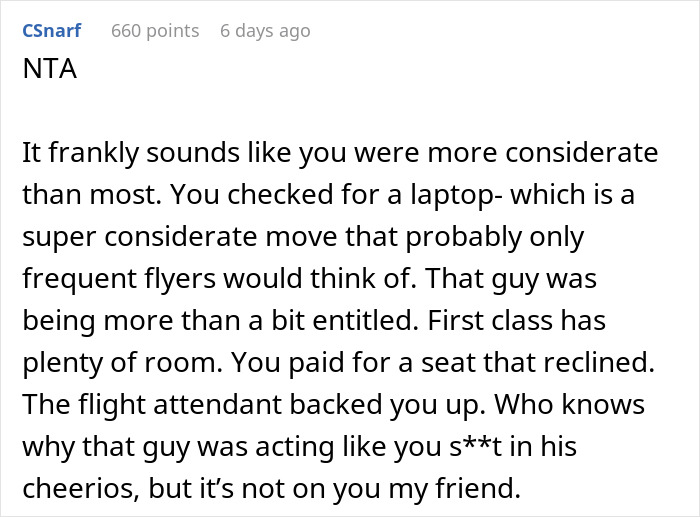 &ldquo;She Reiterated That I Was Entitled To Recline My Seat&rdquo;: Guy Asks For Flight Attendant&rsquo;s Backup After Being Criticized By The Passenger Behind Him