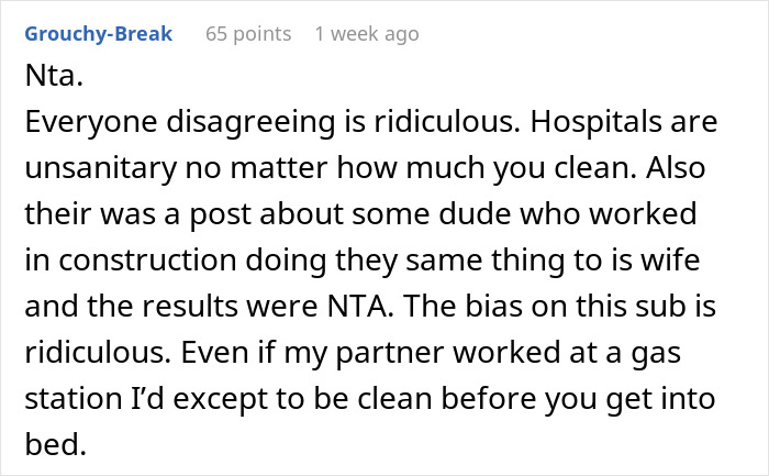 Husband Sleeps On The Couch Because His Gynecologist Wife Won&rsquo;t Shower Before Bed, Asks The Internet If He&rsquo;s A Jerk