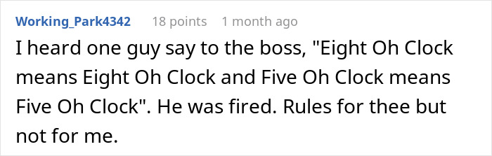 Boss Stops Being Flexible With Employee, They Do The Same And Just Drop All Their Work The Minute It Ends No Matter What 