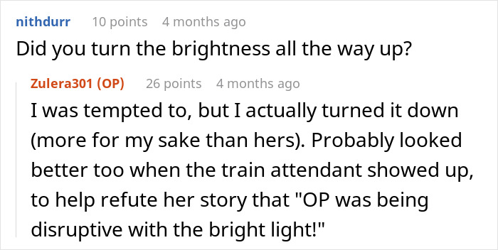 Woman Plots The Pettiest Revenge Against ‘Karen’ Who Refused To Move Her Bag From Her Prepaid Train Seat Woman Plots The Pettiest Revenge Against ‘Karen’ Who Refused To Move Her Bag From Her Prepaid Train Seat