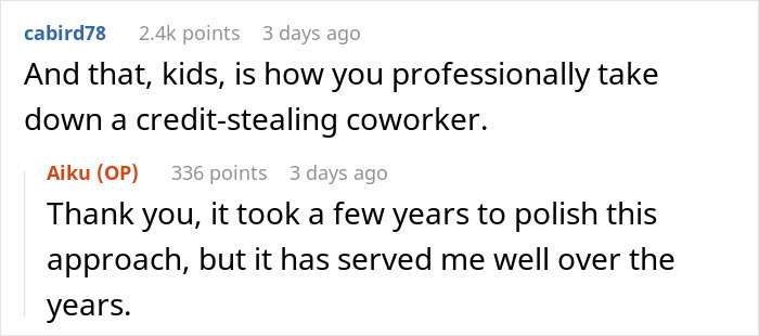 "She Marched Straight Into The CEO’s Office”: Woman Presents Coworker's Work As Her Own, Gets Exposed Right In Front Of The CEO "She Marched Straight Into The CEO’s Office”: Woman Presents Coworker's Work As Her Own, Gets Exposed Right In Front Of The CEO