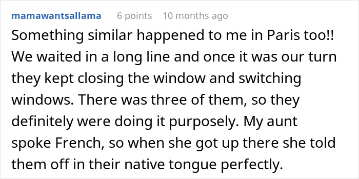 &ldquo;She Told Her In Perfect English That She Didn&rsquo;t Speak English&rdquo;: French Worker Refuses To Serve An American, Regrets It When She Comes Back With Her French Husband