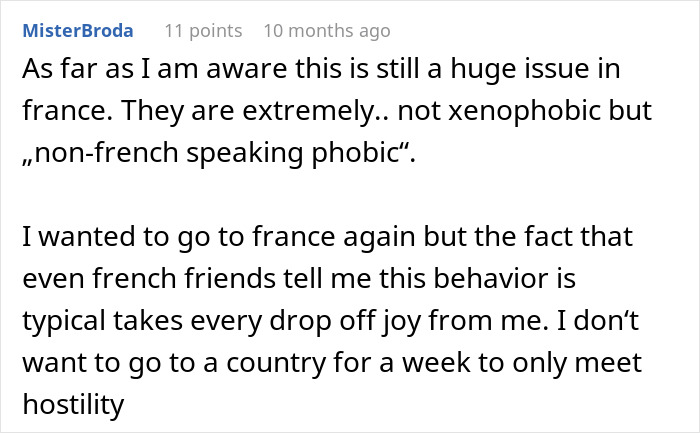&ldquo;She Told Her In Perfect English That She Didn&rsquo;t Speak English&rdquo;: French Worker Refuses To Serve An American, Regrets It When She Comes Back With Her French Husband