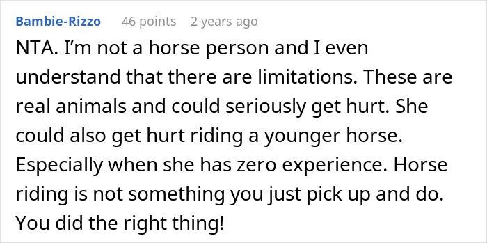 Horse Owner Doesn’t Let Her Overweight Friend Ride One Of The Animals, Gets Accused Of Body-Shaming Her Horse Owner Doesn’t Let Her Overweight Friend Ride One Of The Animals, Gets Accused Of Body-Shaming Her