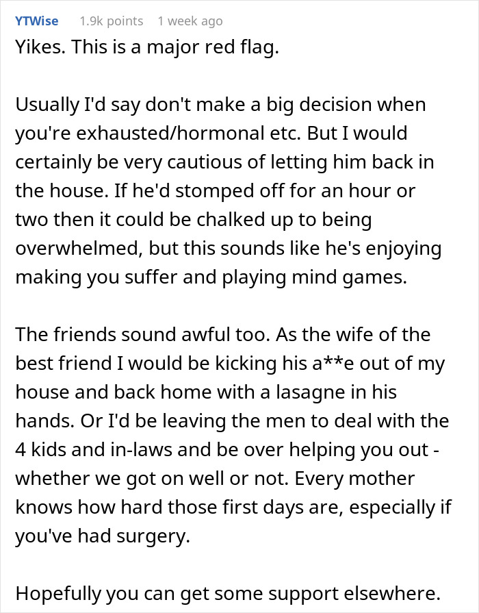 Wife Is Lost And Confused After Her Husband Leaves Her And Their Baby 10 Days After Her C-Section To Stay With His Friends Wife Is Lost And Confused After Her Husband Leaves Her And Their Baby 10 Days After Her C-Section To Stay With His Friends