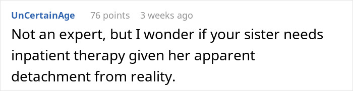 Woman Thinks Her Sister Is Coping With The Loss Of Her Baby In A Creepy And Unhealthy Way, Asks If She Would Be A Jerk To Break It To Her