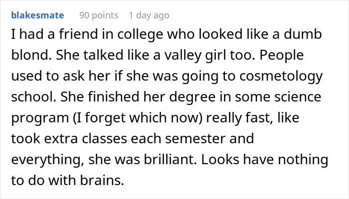 Woman Shares How Others Automatically Assume She's Dumb Because Of Her Looks, Shares Crazy Story