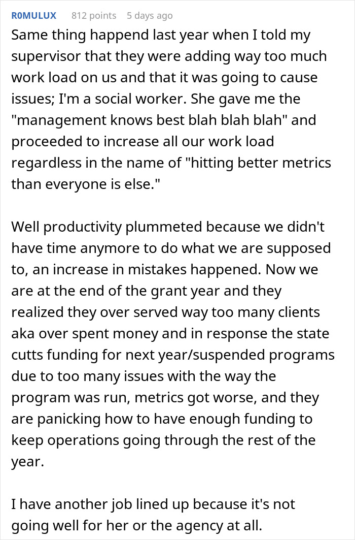 "In A Meeting, I Told My Boss My Workload Was Too Large, He Responded By Adding More Workload, I Resigned As He Said That" "In A Meeting, I Told My Boss My Workload Was Too Large, He Responded By Adding More Workload, I Resigned As He Said That"