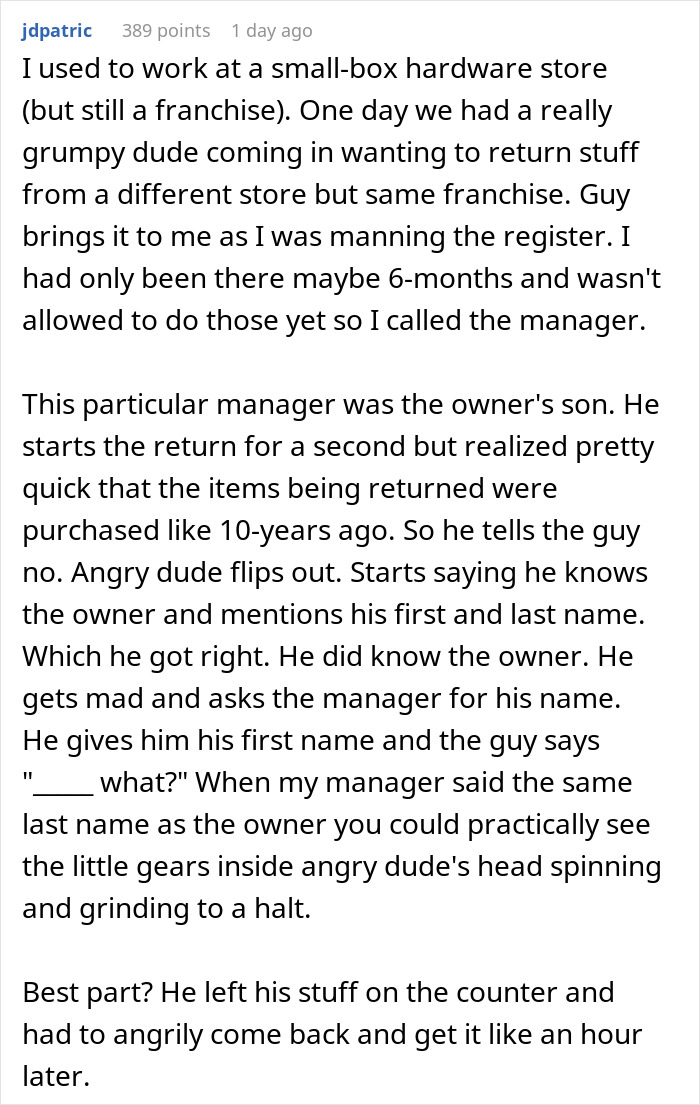 &ldquo;You Must Not Know Your Boss Very Well&rdquo;: Boss&rsquo;s Child Shuts Down Entitled Customer Who Tried To Get Product For Free By Claiming To Know The Boss