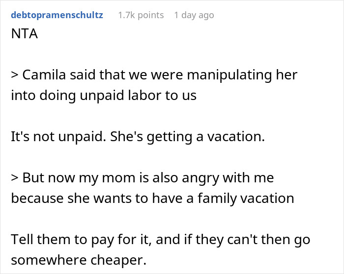 &ldquo;AITA For Not Paying For My Sister's Vacation Because She Won't Agree To Babysit?&rdquo;
