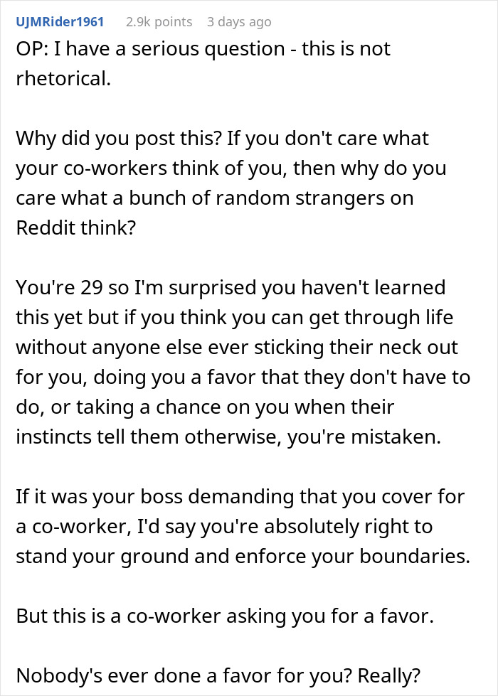 Childfree Coworker Says She Has Plans Instead Of Helping Colleague, Defends Herself Online After Colleague Catches Her Having A Solo Picnic