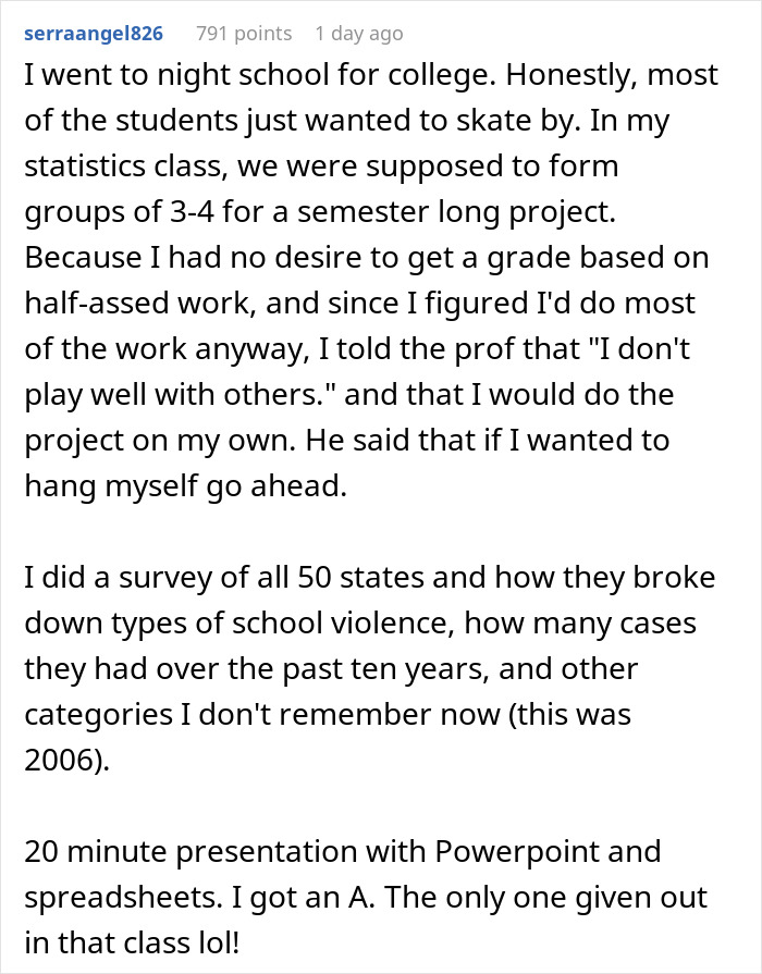 &ldquo;You&rsquo;re A Woman And Will Do As I Say&rdquo;: Guy Demands His Classmate Do His Part Of Group Presentation, She Maliciously Complies
