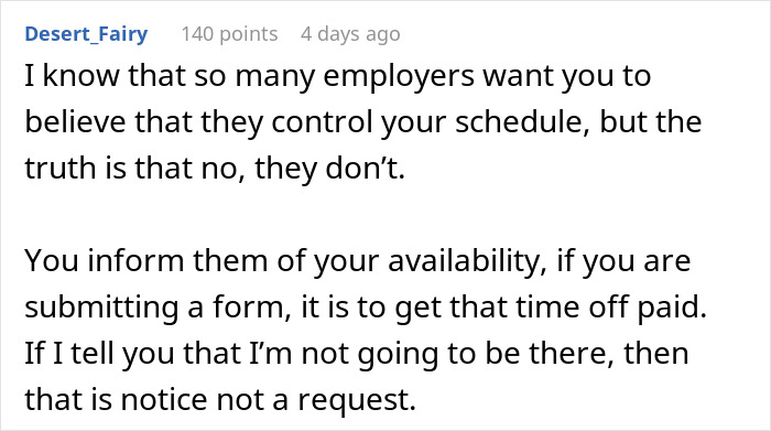 Boss Tries To Cancel Employee’s Day Off, So She Calls In Sick For Three, And The Whole Place Falls Apart Boss Tries To Cancel Employee’s Day Off, So She Calls In Sick For Three, And The Whole Place Falls Apart