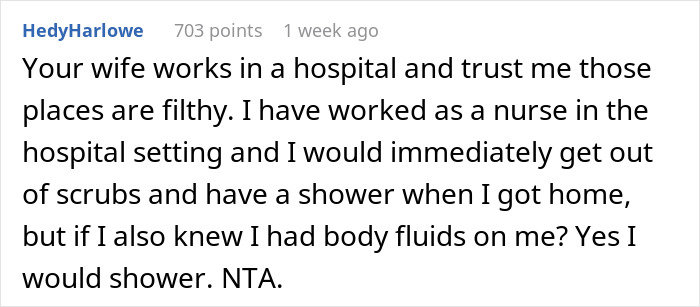 Husband Sleeps On The Couch Because His Gynecologist Wife Won&rsquo;t Shower Before Bed, Asks The Internet If He&rsquo;s A Jerk