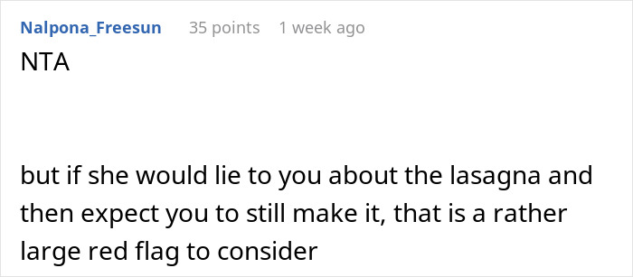 Woman Mocks GF&rsquo;s Signature Lasagna, Gets Insulted After She Serves Her A Premade One The Next Time