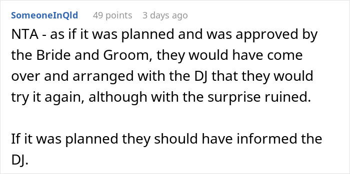 Wedding DJ Spots A Proposal About To Happen On The Dance Floor, Changes The Song To Ruin It, Later Wonders If He Did The Right Thing Wedding DJ Spots A Proposal About To Happen On The Dance Floor, Changes The Song To Ruin It, Later Wonders If He Did The Right Thing