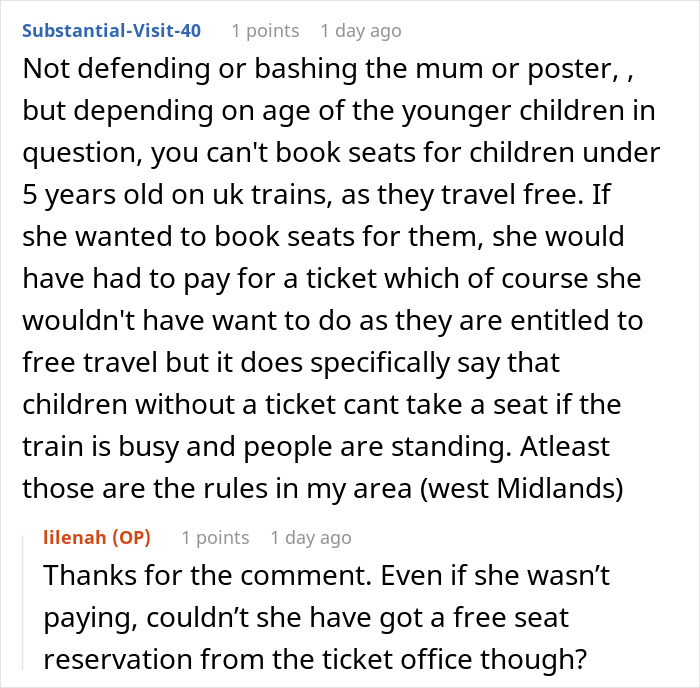 Mom Books Just 2 Train Seats For Herself And Her 3 Kids, Expecting Others To Give Up Theirs, Gets Called Out Online