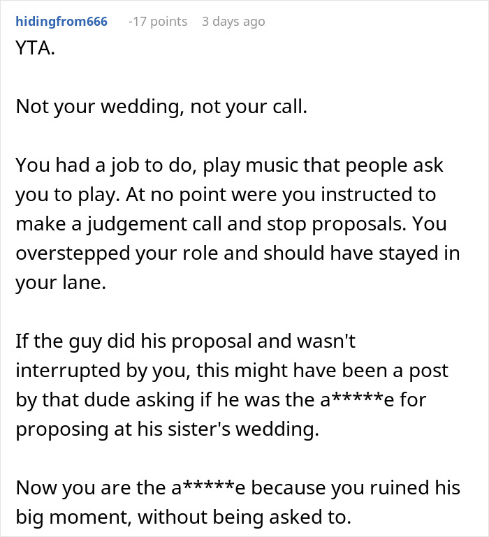 Wedding DJ Spots A Proposal About To Happen On The Dance Floor, Changes The Song To Ruin It, Later Wonders If He Did The Right Thing Wedding DJ Spots A Proposal About To Happen On The Dance Floor, Changes The Song To Ruin It, Later Wonders If He Did The Right Thing