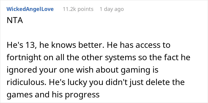 13 Y.O. Livid With His Mom For Grounding Him After He Deleted Her Games’ Progress 13 Y.O. Livid With His Mom For Grounding Him After He Deleted Her Games’ Progress