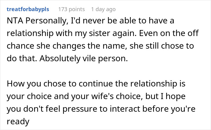 Man Calls His Sister "An Evil Human Being" After Finding Out Her Baby Is Named The Same As His Stillborn Daughter, Asks If He’s The Jerk Man Calls His Sister "An Evil Human Being" After Finding Out Her Baby Is Named The Same As His Stillborn Daughter, Asks If He’s The Jerk