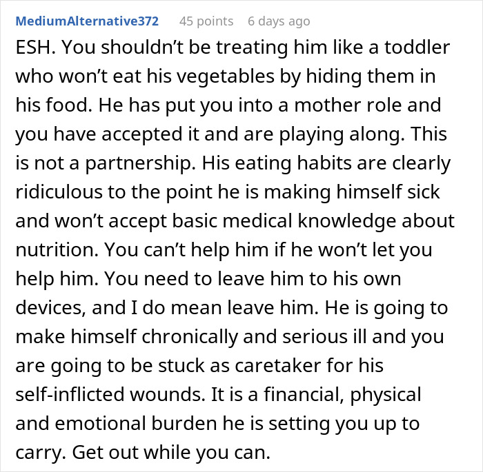 &ldquo;He&rsquo;s Been Feeling A Lot Better The Past Few Months&rdquo;: Boyfriend Explodes After He Finds Out His GF Has Been Making His Food Healthier