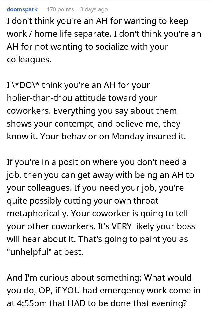 Childfree Coworker Says She Has Plans Instead Of Helping Colleague, Defends Herself Online After Colleague Catches Her Having A Solo Picnic