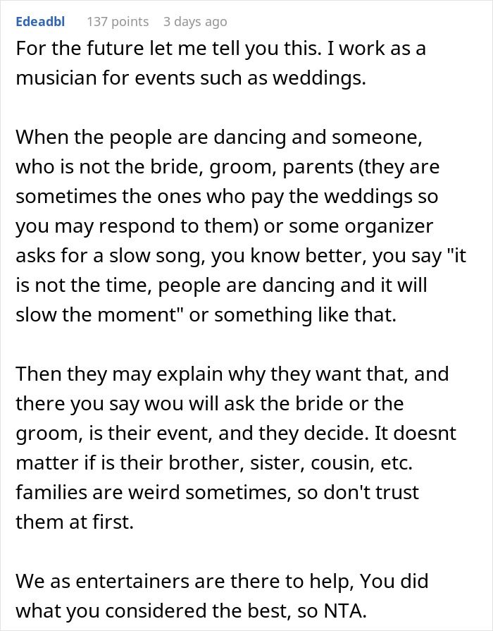 Wedding DJ Spots A Proposal About To Happen On The Dance Floor, Changes The Song To Ruin It, Later Wonders If He Did The Right Thing Wedding DJ Spots A Proposal About To Happen On The Dance Floor, Changes The Song To Ruin It, Later Wonders If He Did The Right Thing