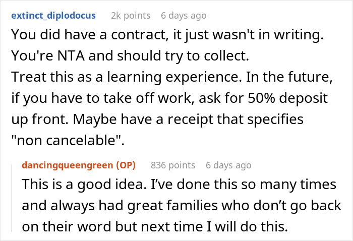 "The Price For Those 3 Days Was Going To Be $840": Babysitter Asks Parents To Still Pay Her For Her Service When They Cancel Last Minute