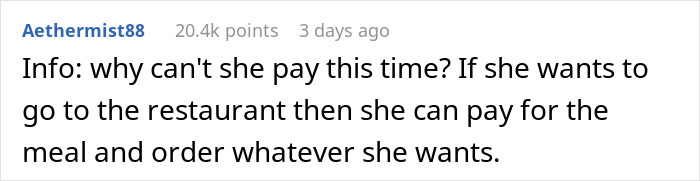 "Am I A Jerk For Refusing To Take My Girlfriend To Nice Places Because She Eats Like A Kid?" "Am I A Jerk For Refusing To Take My Girlfriend To Nice Places Because She Eats Like A Kid?"