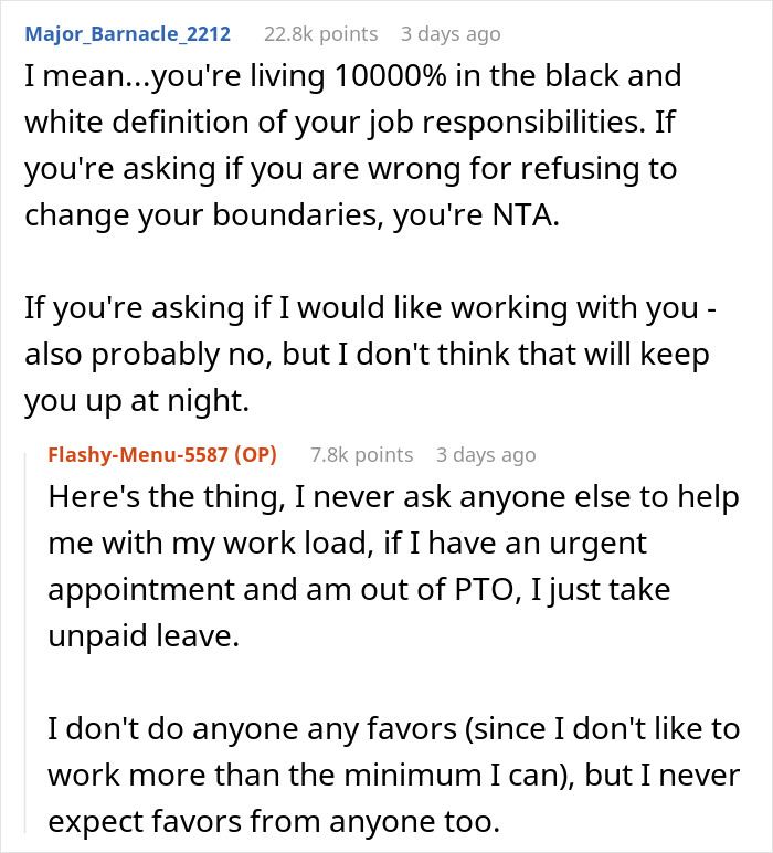 Childfree Coworker Says She Has Plans Instead Of Helping Colleague, Defends Herself Online After Colleague Catches Her Having A Solo Picnic