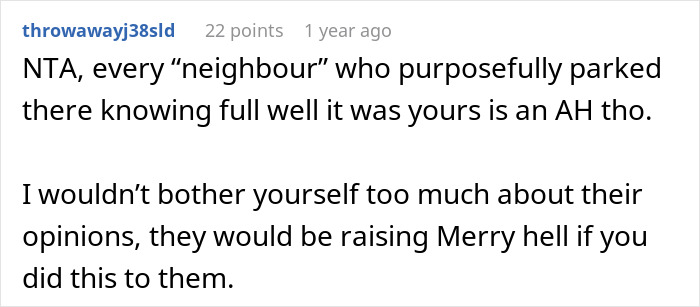 Neighbors Keep Parking In This Person’s Specially Reserved Spot, They Lose Patience And Call The Cops Neighbors Keep Parking In This Person’s Specially Reserved Spot, They Lose Patience And Call The Cops